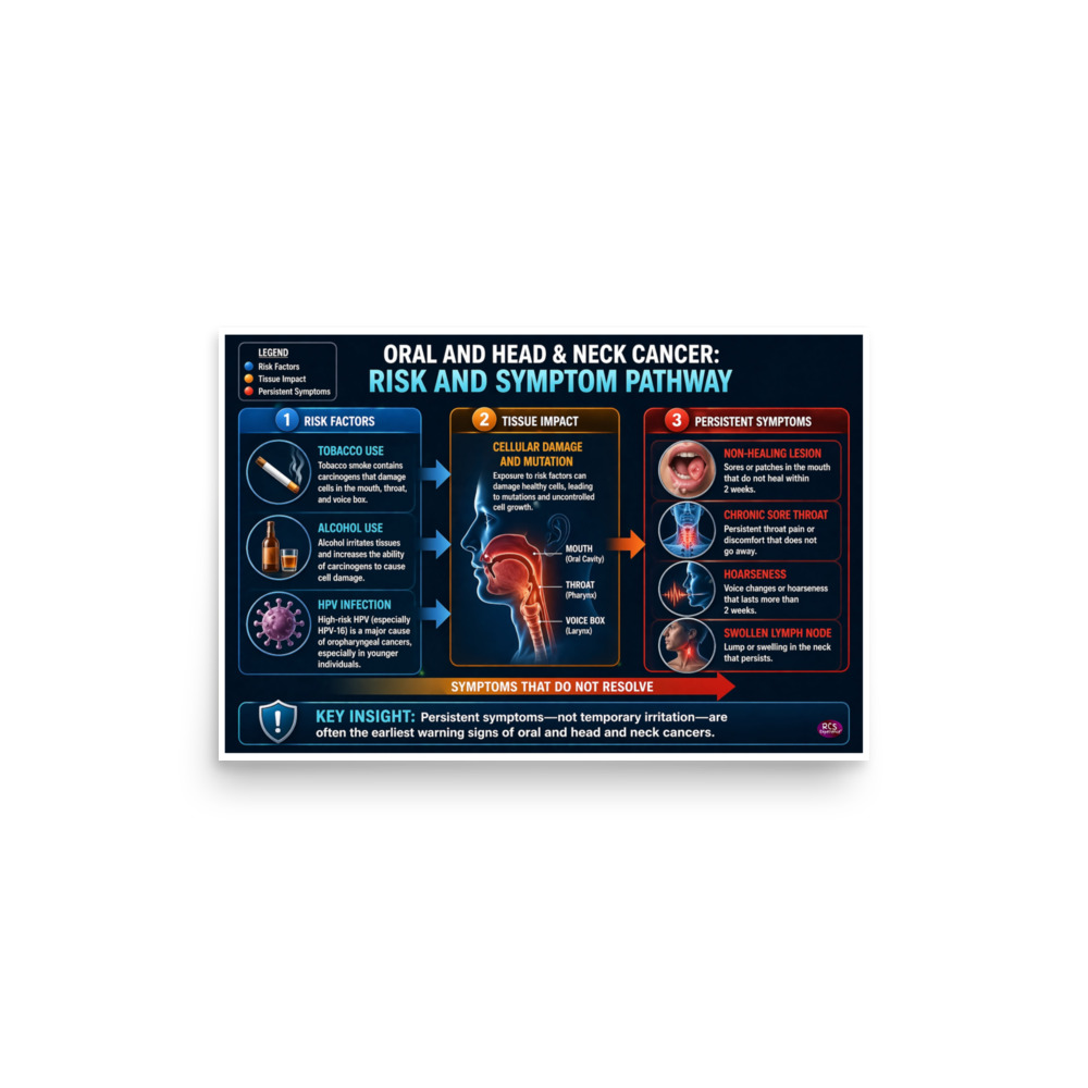 Top Cancers Affecting Men: Oral and Head & Neck Cancer Risk and Symptom Pathway 2 Top Cancers Affecting Men: Oral and Head & Neck Cancer Risk and Symptom Pathway - Image 2