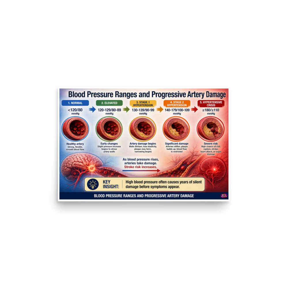 Strokes In Men: Blood Pressure Ranges and Progressive Artery Damage 2 Strokes In Men: Blood Pressure Ranges and Progressive Artery Damage - Image 2