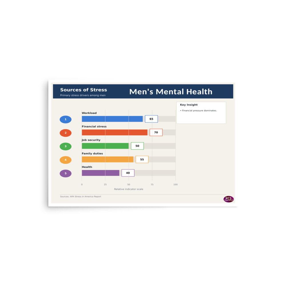 Men's Mental Health - Sources of Stress 1 Men's Mental Health - Sources of Stress