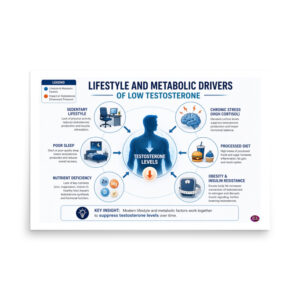 Low Testosterone: Lifestyle and Metabolic Drivers
