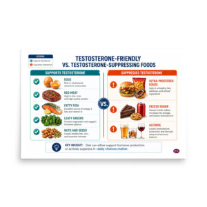Testosterone Friendly vs Testosterone Suppressing Foods