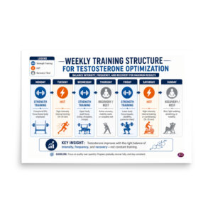 Testosterone Weekly Training Structure for Optimization