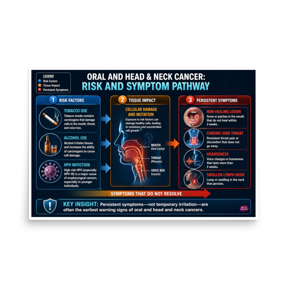 Top Cancers Affecting Men: Oral and Head & Neck Cancer Risk and Symptom Pathway 3 Top Cancers Affecting Men: Oral and Head & Neck Cancer Risk and Symptom Pathway - Image 3