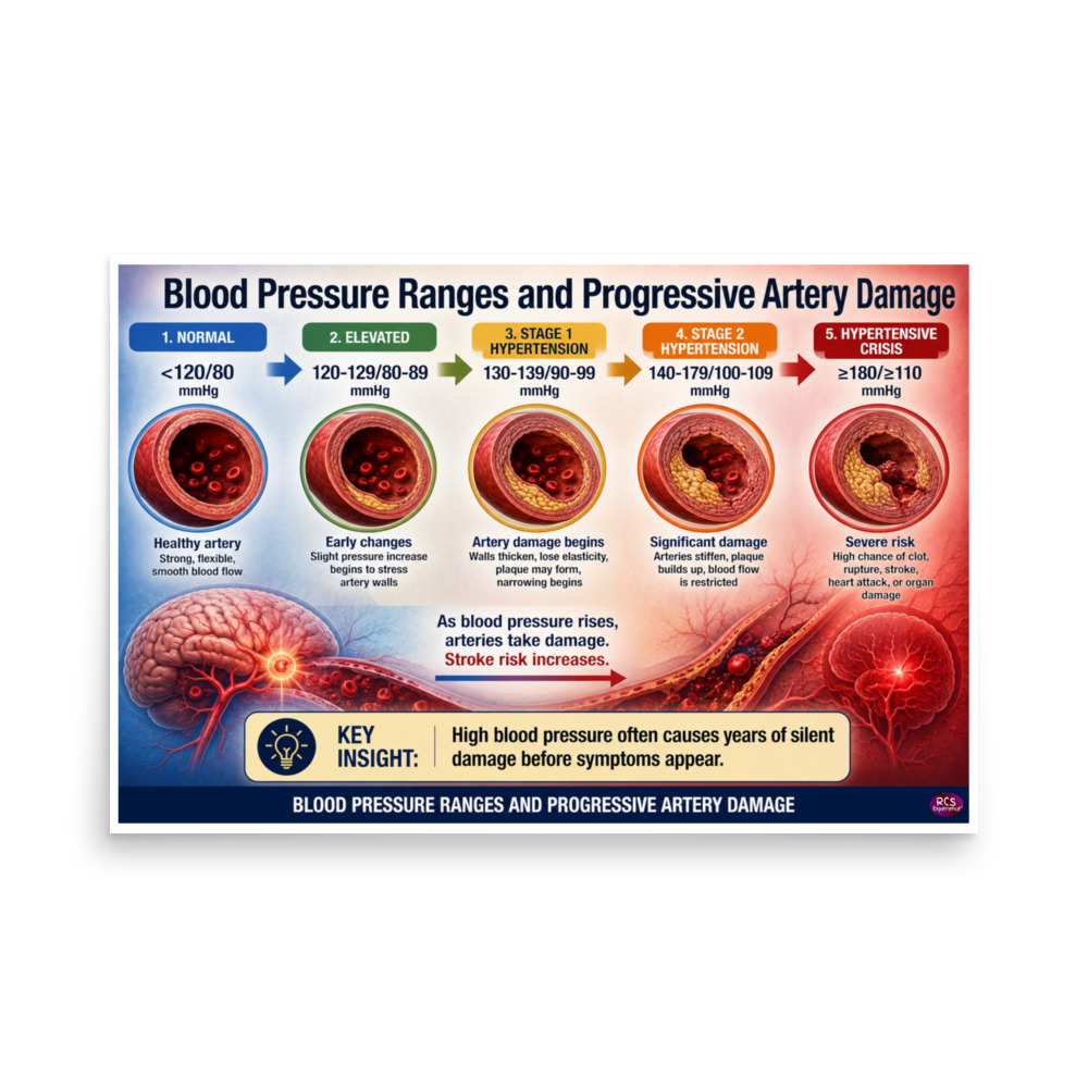 Strokes In Men: Blood Pressure Ranges and Progressive Artery Damage 3 Strokes In Men: Blood Pressure Ranges and Progressive Artery Damage - Image 3