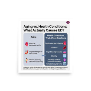 Aging vs Health Conditions: What Actually Causes ED