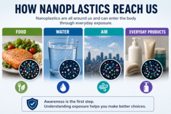 Nanoplastics: The Invisible Plastic Particles That Can Enter the Human Body 3 Nanoplastics exposure through food, water, air and everyday products
